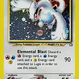 Pokémon Lugia Neo Genesis Card