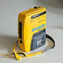 Sony Sports Walkman — Yellow Sports Line (Cassette & Radio)