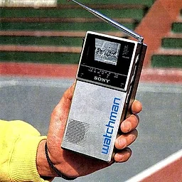 Sony Watchman — Portable Pocket Television (B&W CRT)